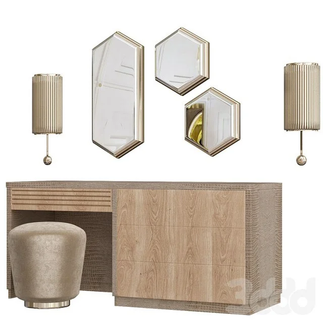 PANDORA Upholstered pouf by Caroti